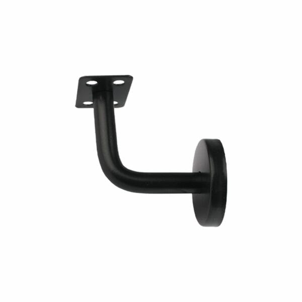 BRACKET PEGANGAN TANGAN HANDRAIL 60 MM DATAR BLACK